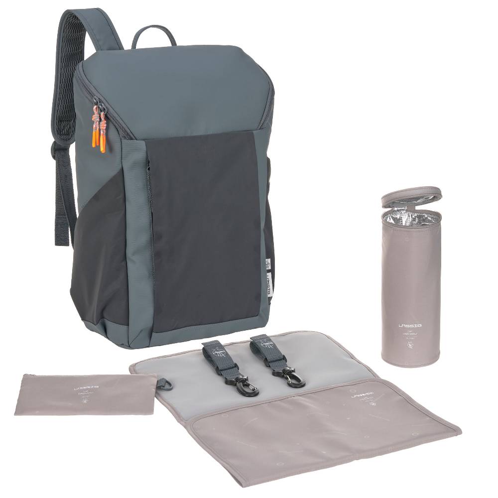 Lässig Wickelrucksack reflektierend - Slender Up Backpack, Anthrazit