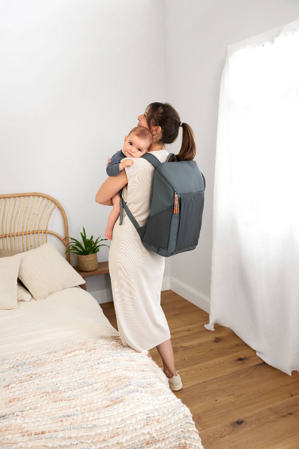 Lässig Wickelrucksack reflektierend - Slender Up Backpack, Anthrazit Exklusive Angebote