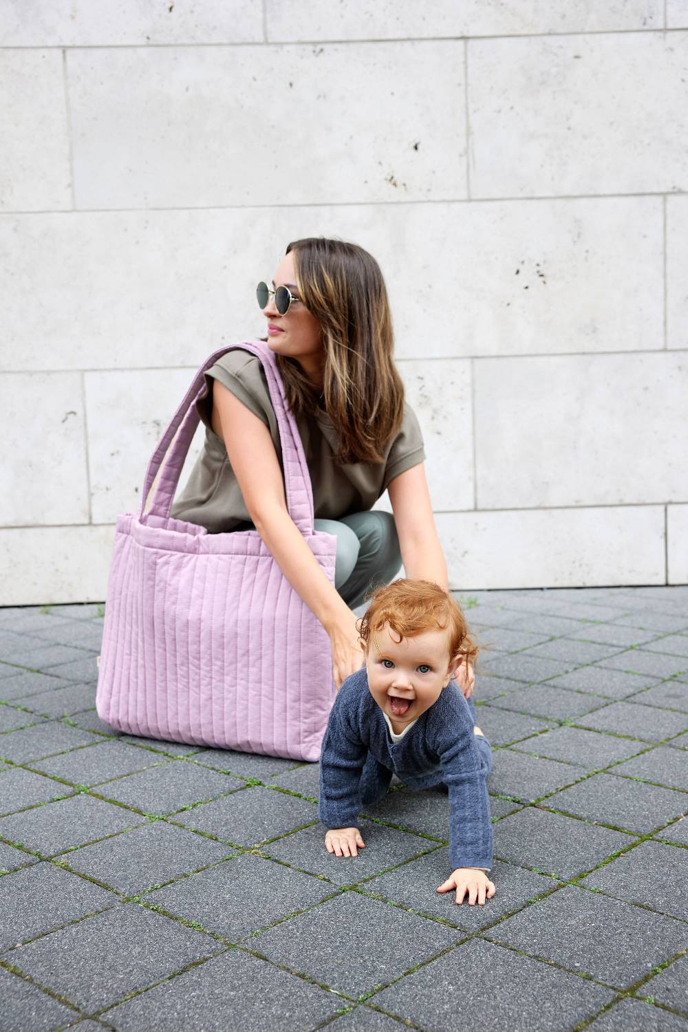 Lässig Shopper MIX - Baumwolle, Lavendel Blitzangebot