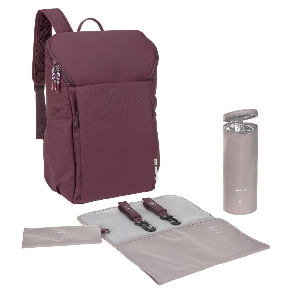 Lässig Wickelrucksack - Slender Up Backpack, Tiefrot