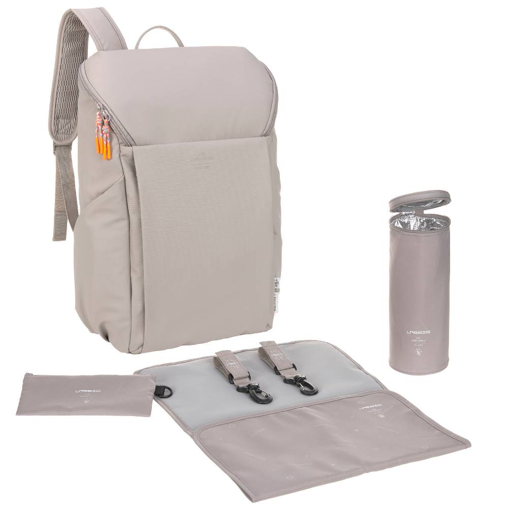 Lässig Wickelrucksack - Slender Up Backpack, Taupe