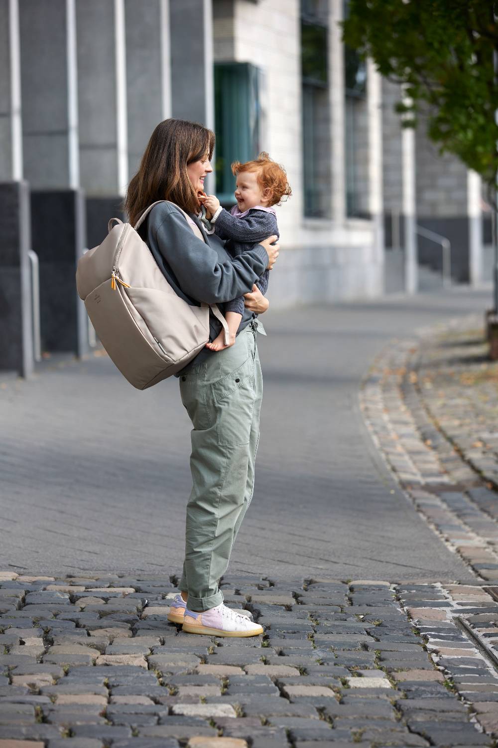 Lässig Wickelrucksack - Slender Up Backpack, Taupe Bestseller