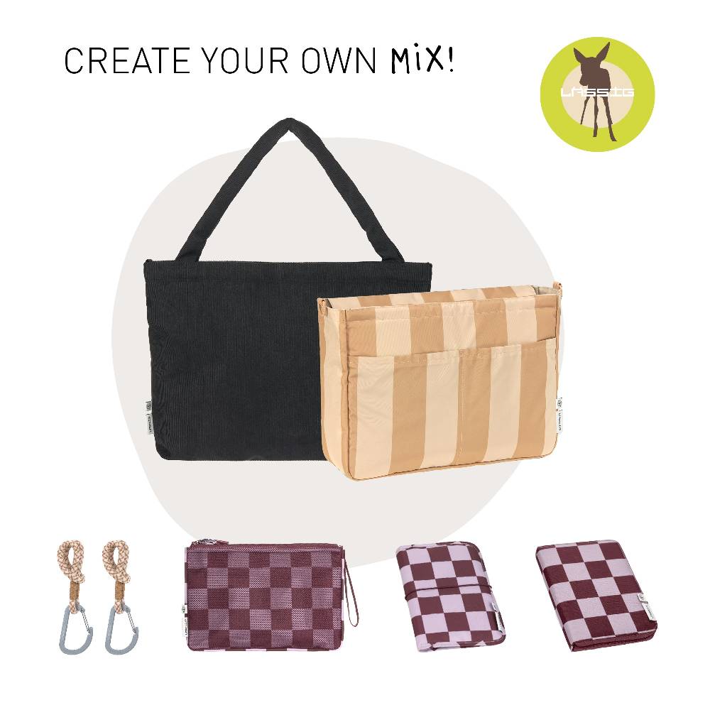 Lässig Shopper MIX - Cord, Schwarz Tiefpreis