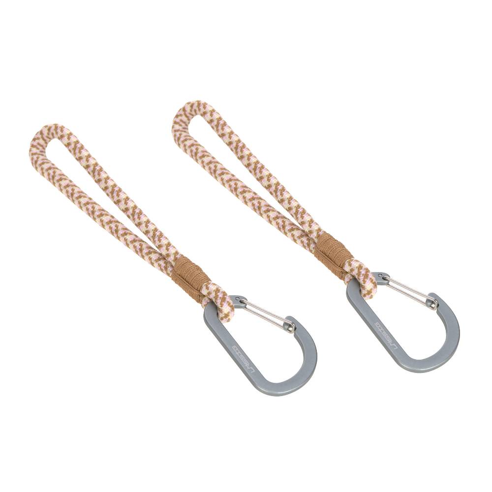 Lässig Kinderwagenhaken 2er Set - Karabiner, Beige Vanille Letzte 3 Tage