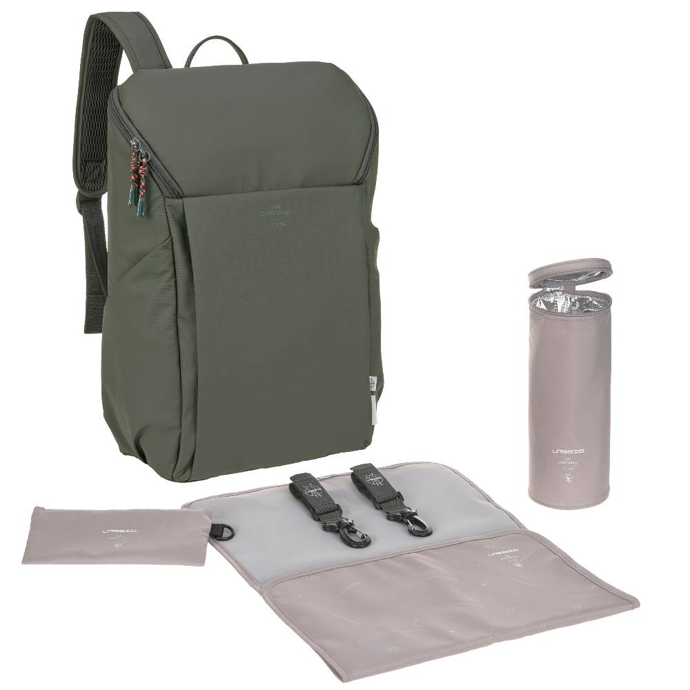 Lässig Wickelrucksack - Slender Up Backpack, Oliv