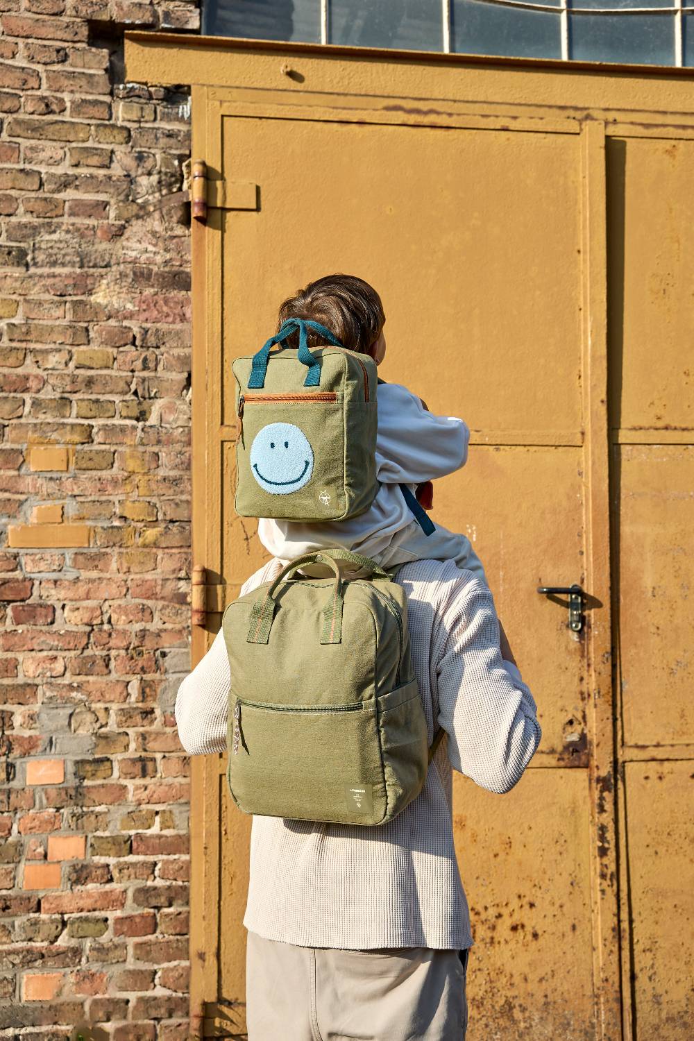 Lässig Wickelrucksack Square Little One & Me - Big, Oliv Bis zu 60% Rabatt