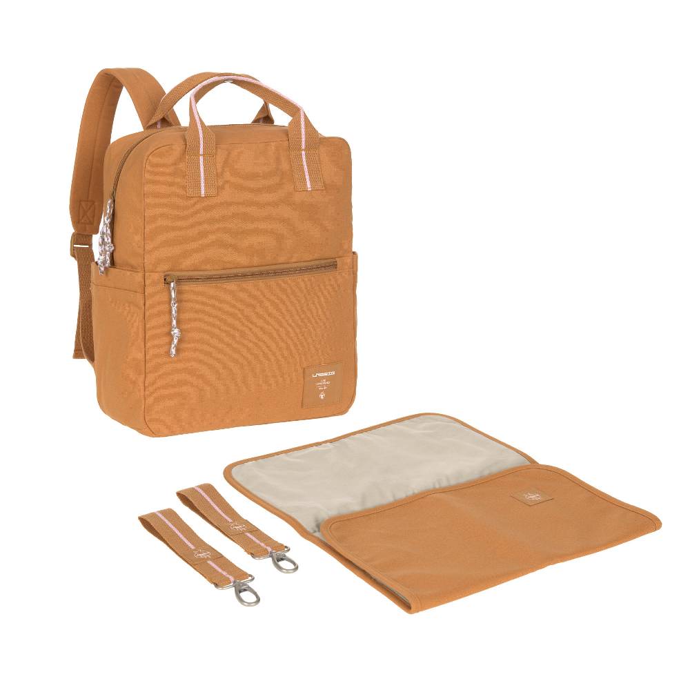 Lässig Wickelrucksack Square Little One & Me - Big, Karamell