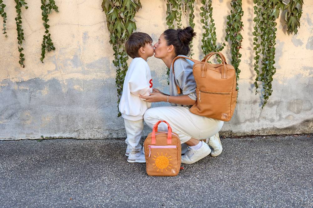 Lässig Wickelrucksack Square Little One & Me - Big, Karamell Bis zu 65% Rabatt