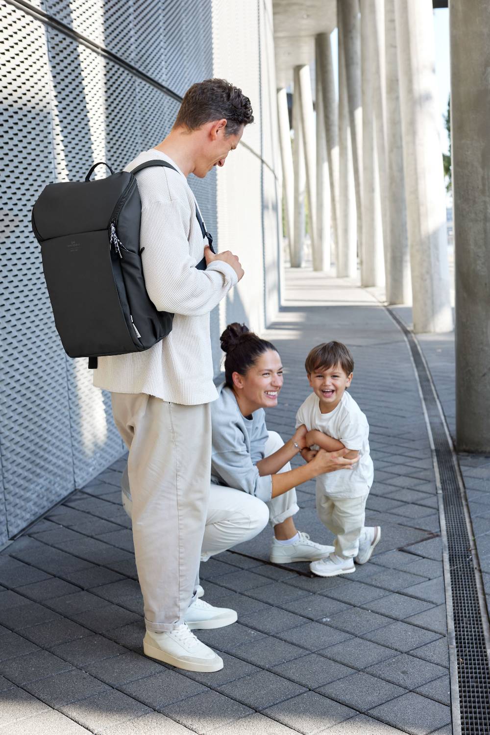 Lässig Wickelrucksack - Slender Up Backpack, Schwarz Nur für heute