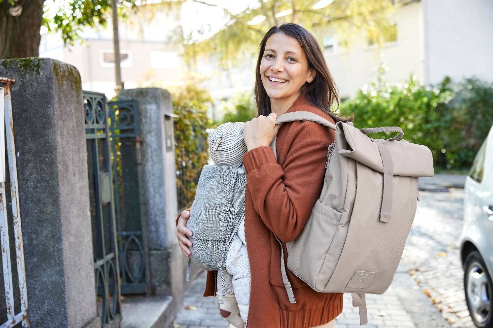 Lässig Wickelrucksack - Rolltop Up Backpack, Taupe (Limited Edition) Sonderangebot der Fabrik