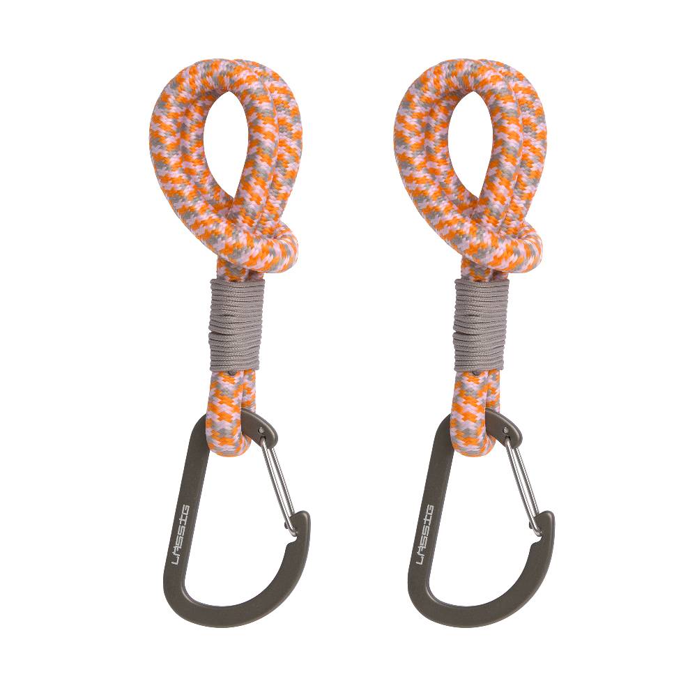 Lässig Kinderwagenhaken 2er Set - Karabiner, Beige Orange Kostenloser Versand international