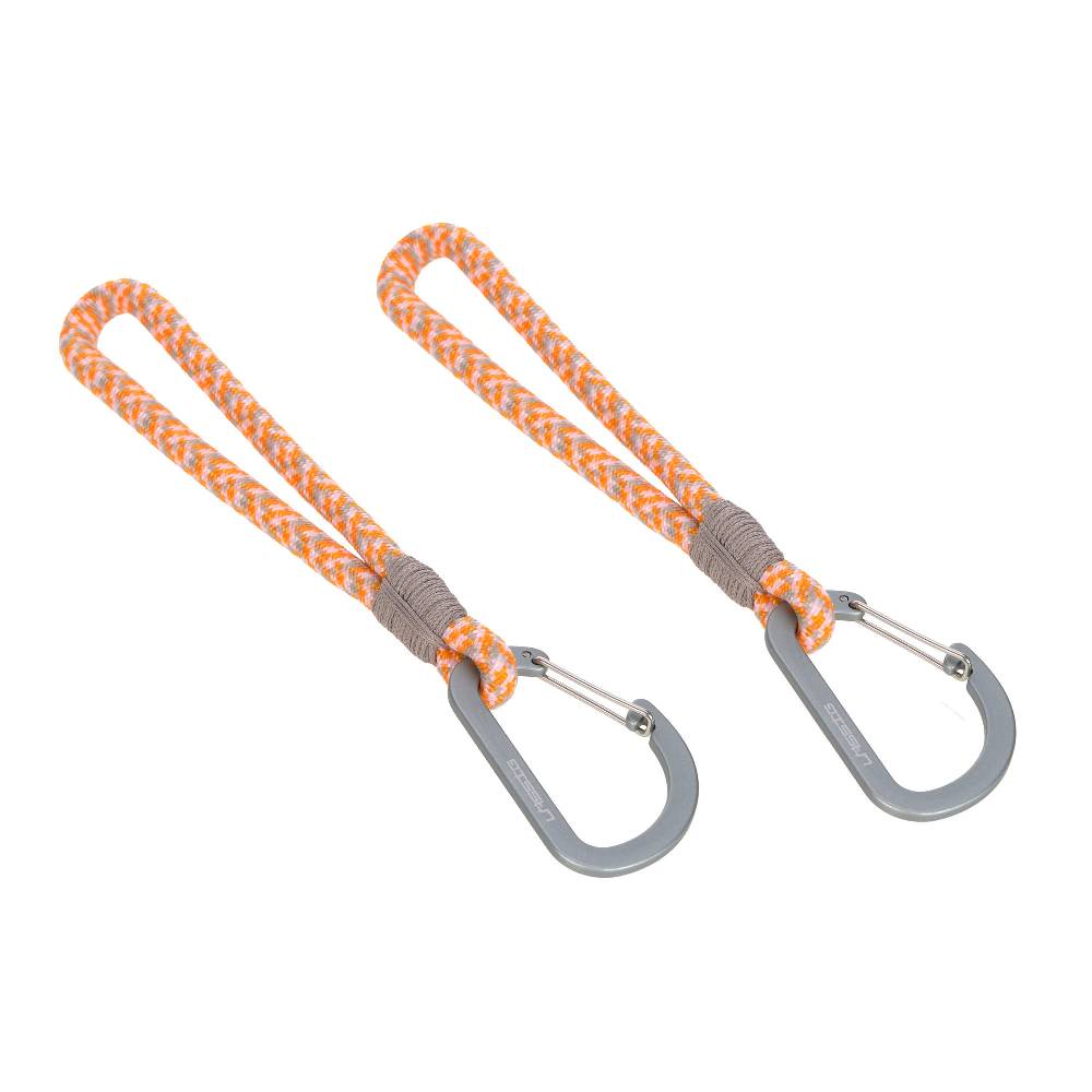 Lässig Kinderwagenhaken 2er Set - Karabiner, Beige Orange Kostenloser Versand international