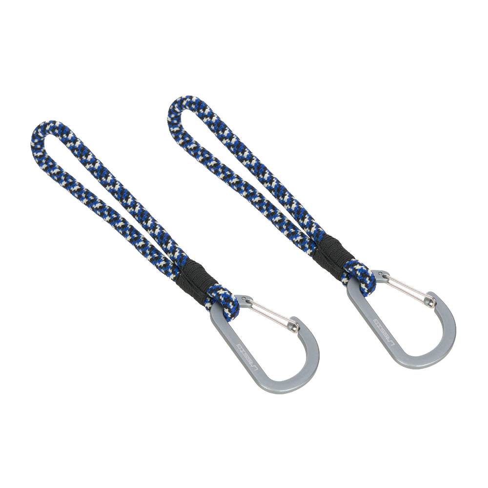 Lässig Kinderwagenhaken 2er Set - Karabiner, Schwarz Blau Fabrikladen