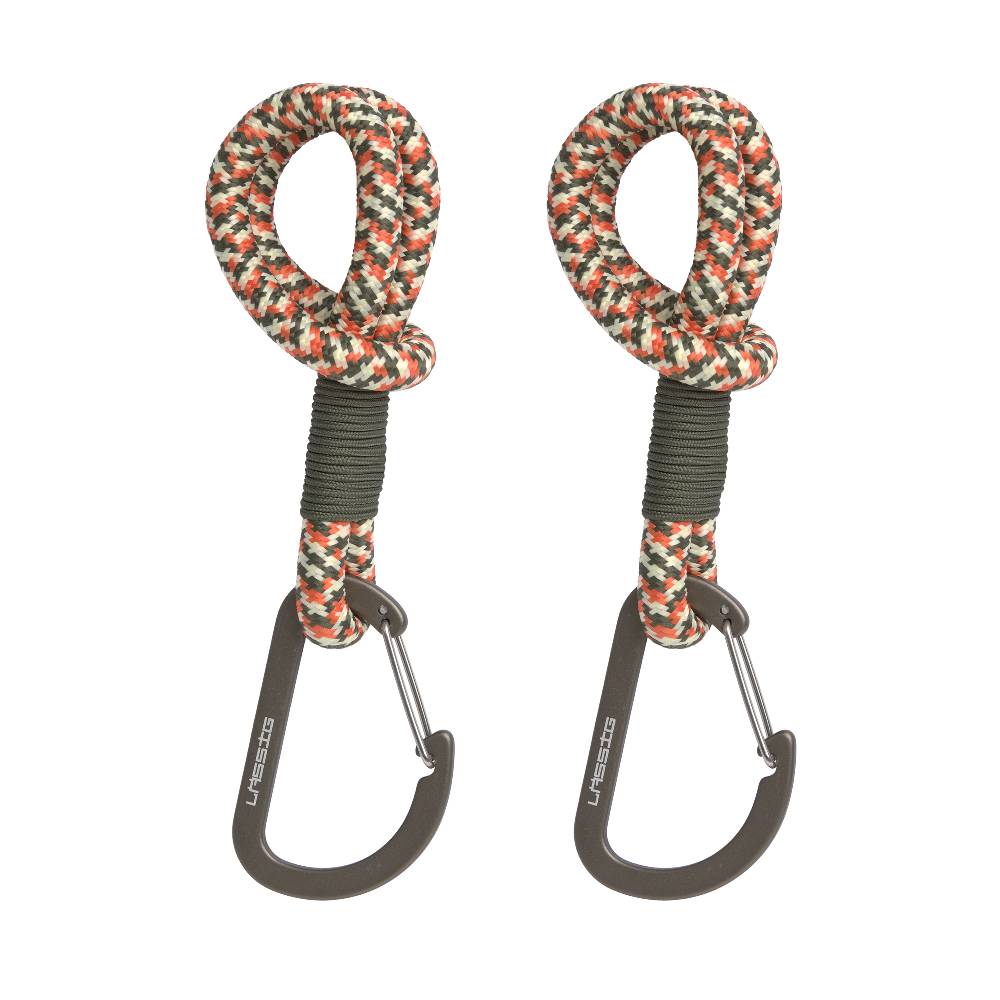 Lässig Kinderwagenhaken 2er Set - Karabiner, Oliv Rot Begrenzt auf 3 Tage