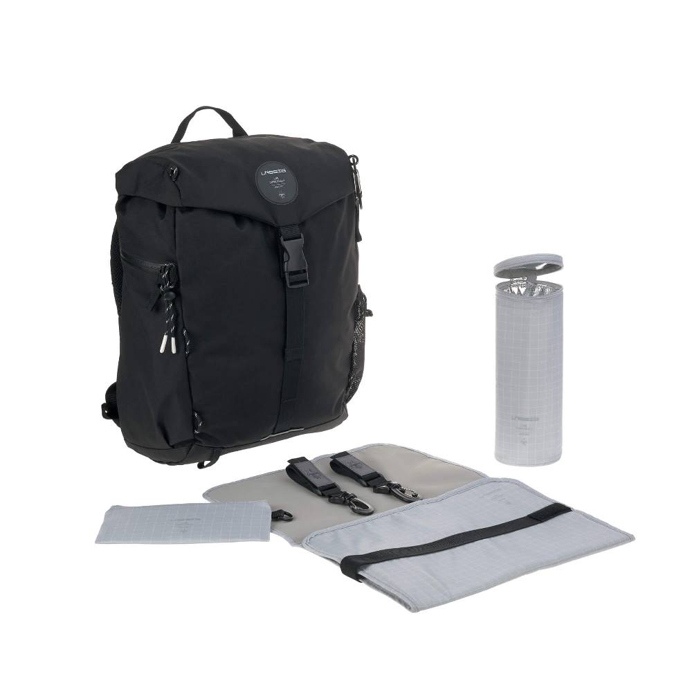 Lässig Wickelrucksack - Outdoor Backpack, Black