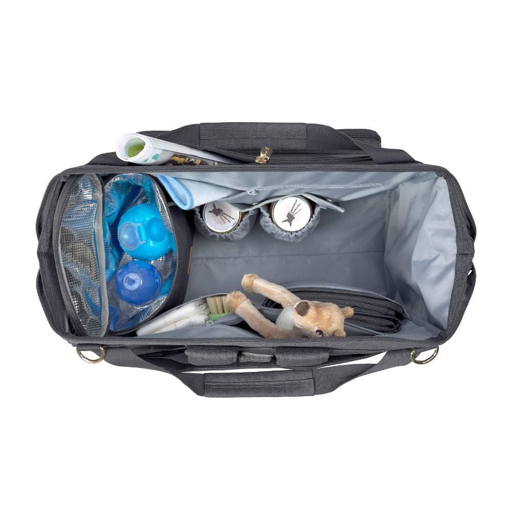 Lässig Wickelrucksack Zwillinge - Goldie Twin Backpack, Anthracite Outlet