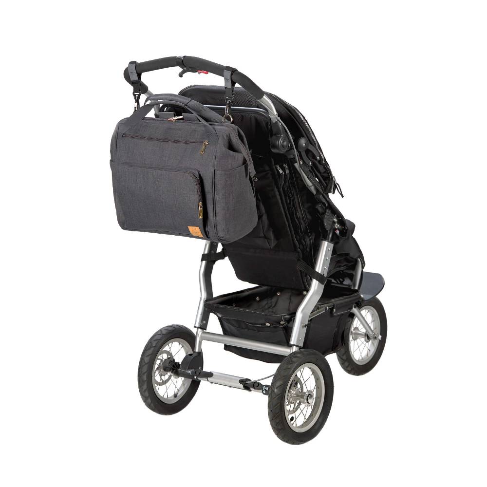 Lässig Wickelrucksack Zwillinge - Goldie Twin Backpack, Anthracite Outlet