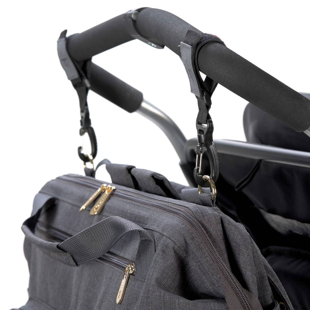 Lässig Wickelrucksack Zwillinge - Goldie Twin Backpack, Anthracite Outlet