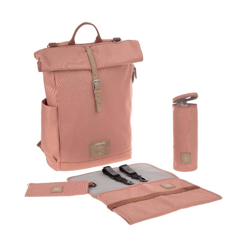 Lässig Wickelrucksack - Rolltop Backpack, Cinnamon