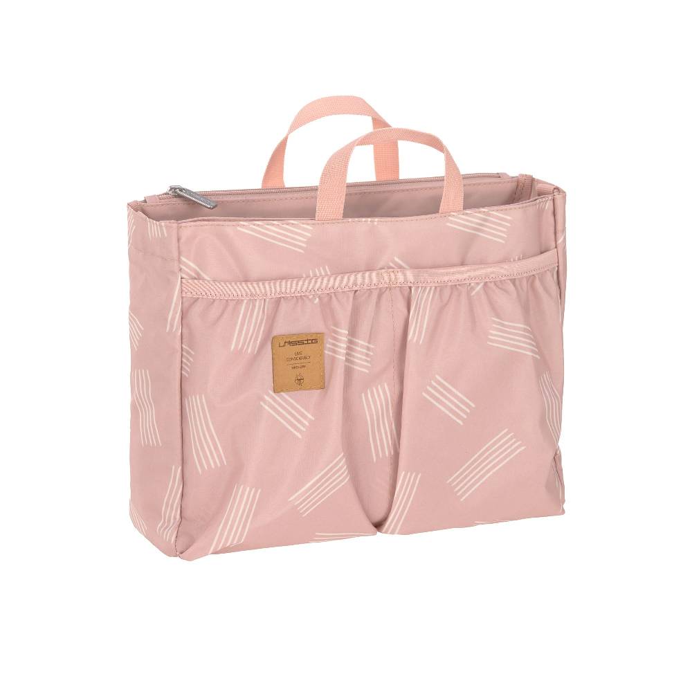 Lässig Wickeltasche - Multitalent Organizer Soft Stripes Rose, Rosa