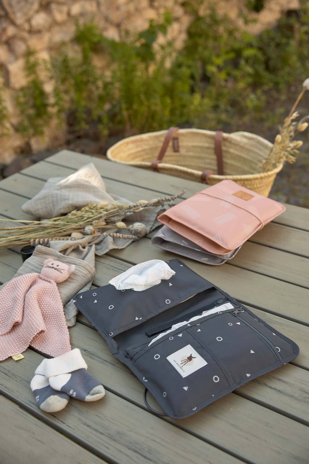 Lässig Windeltasche - Soft Stripes Rose, Rosa Blitzverkäufe