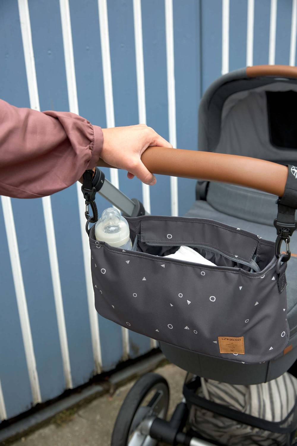 Lässig Kinderwagen Organizer - Universe Anthracite, Anthrazit Fabrikpreis