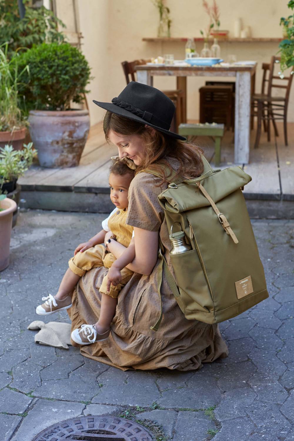Lässig Wickelrucksack - Rolltop Backpack, Olive Versandkostenfrei
