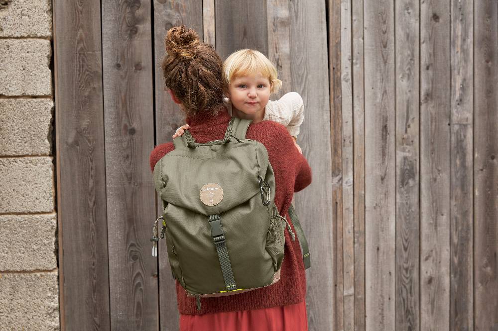 Lässig Wickelrucksack - Outdoor Backpack, Olive Black Friday