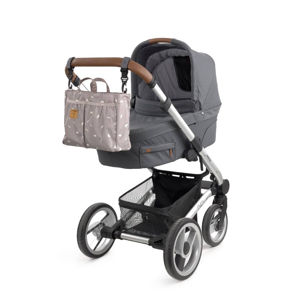 Lässig Wickeltasche - Multitalent Organizer Blocks Taupe, Grau Valentinstagsangebot