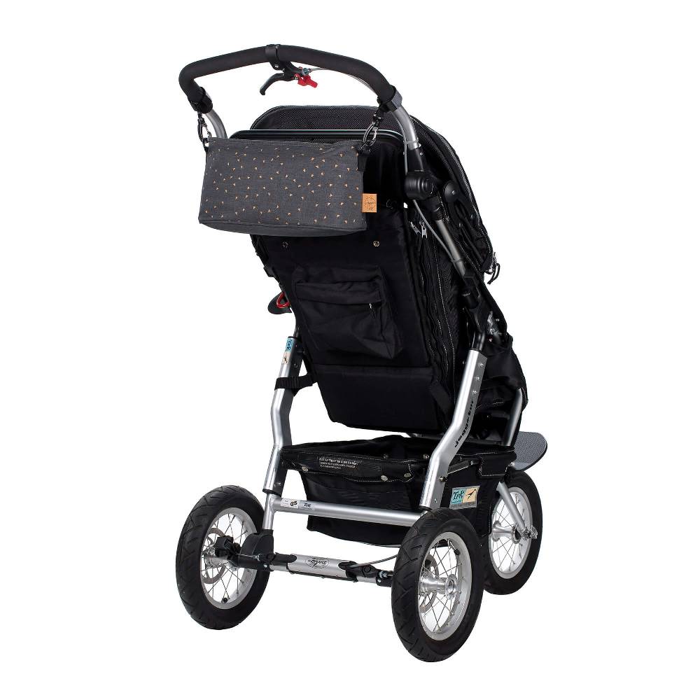 Lässig Kinderwagentasche - Buggy Organizer, Triangle Dark Grey Neueste Mode
