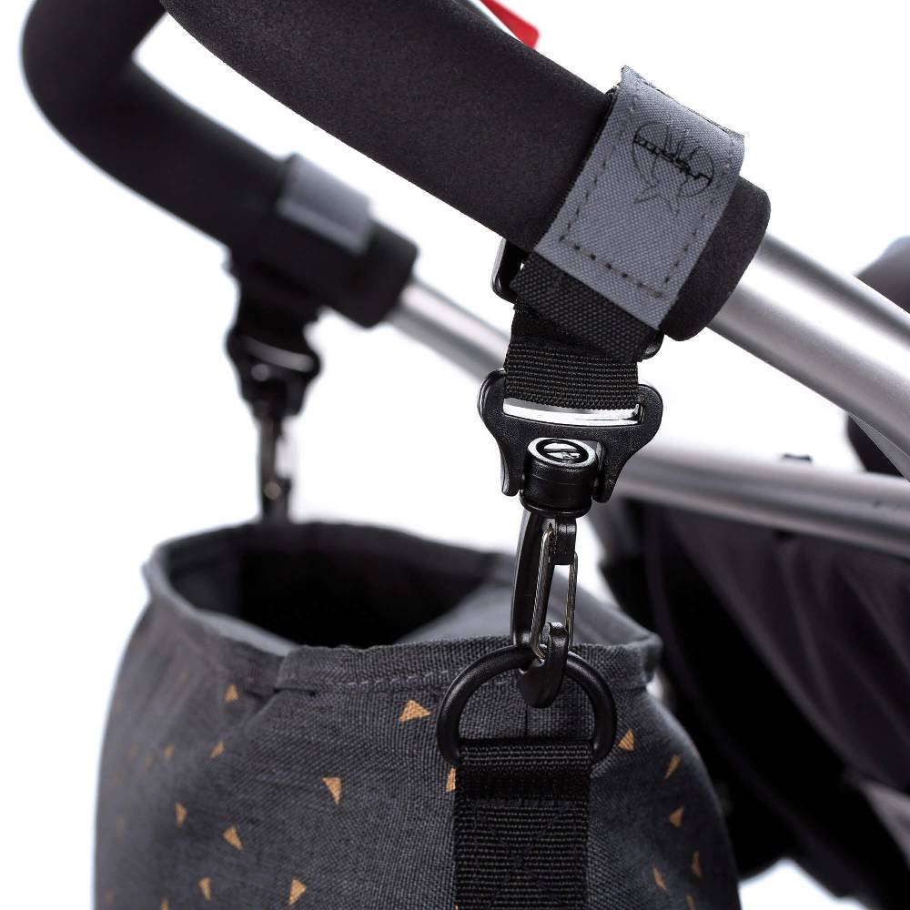 Lässig Kinderwagentasche - Buggy Organizer, Triangle Dark Grey Neueste Mode