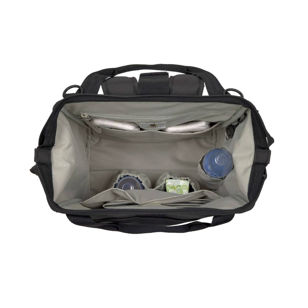 Lässig Wickelrucksack Goldie Up Green Label - Schwarz Blitzangebot