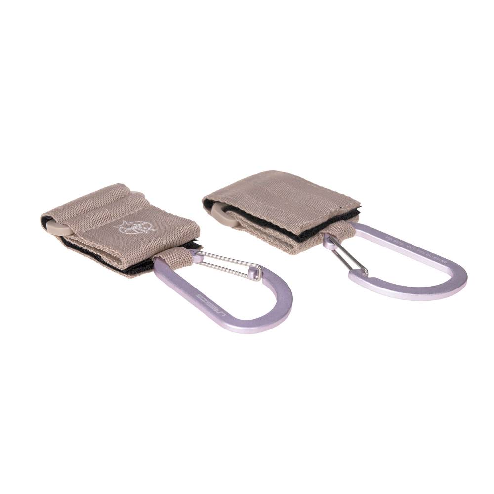 Lässig Kinderwagenhaken 2er Set - Karabiner, Beige Neuheiten