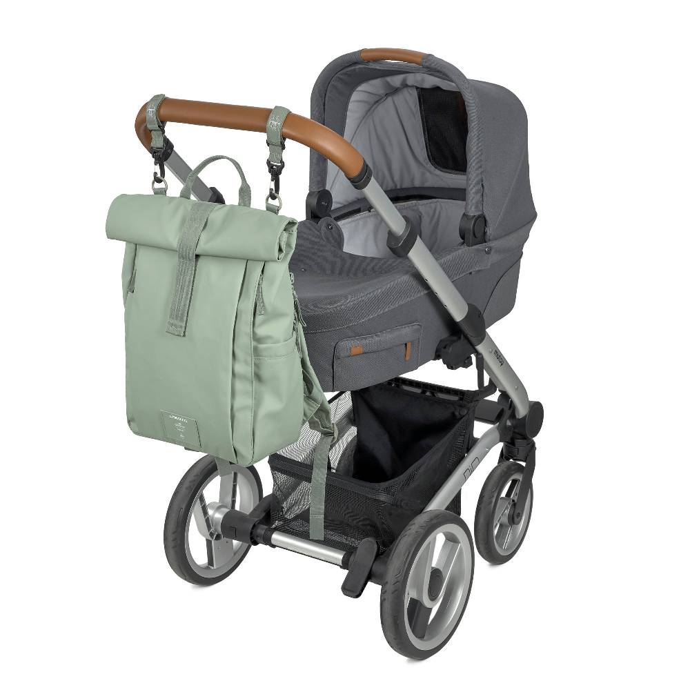 Lässig Wickelrucksack - Rolltop Up Backpack, Silbergrün Kauf eins, bekomm eins gratis