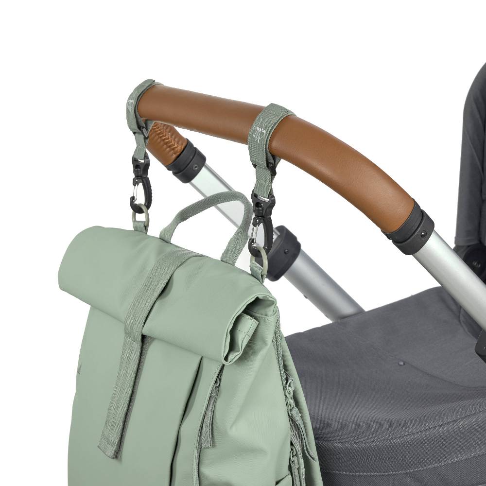 Lässig Wickelrucksack - Rolltop Up Backpack, Silbergrün Kauf eins, bekomm eins gratis
