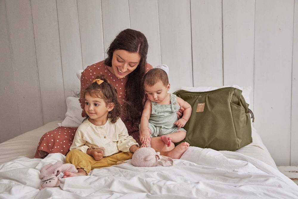 Lässig Zwillingswickeltasche - Green Label Twin, Olive Super Sparpreis