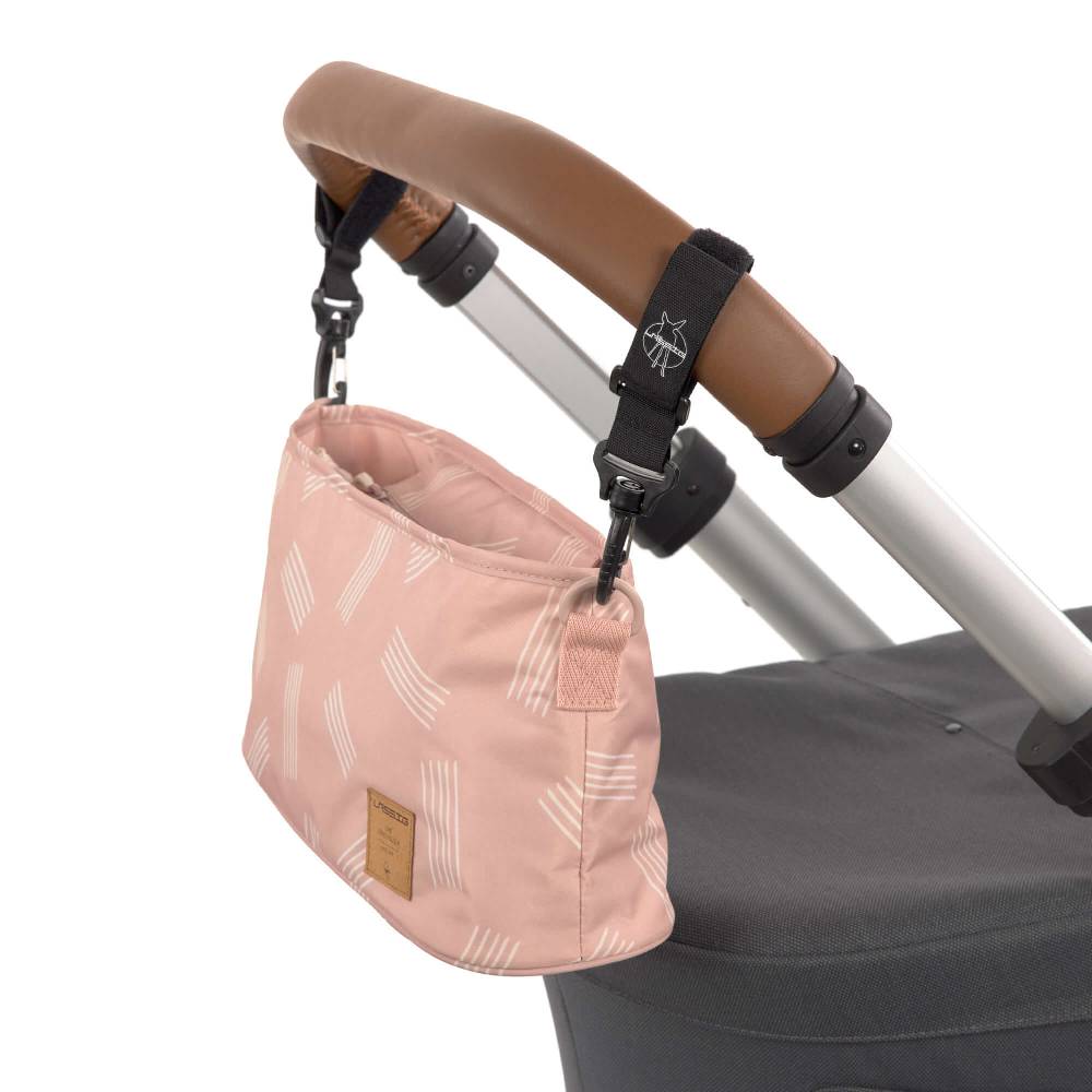 Lässig Kinderwagen Organizer - Soft Stripes Rose, Rosa Begrenzte Freigabe