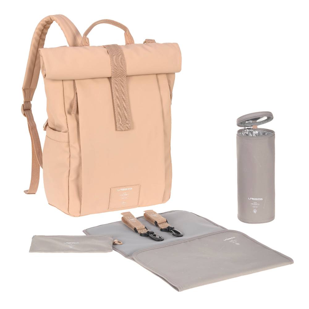 Lässig Wickelrucksack - Rolltop Up Backpack, Rosa (Limited Edition)