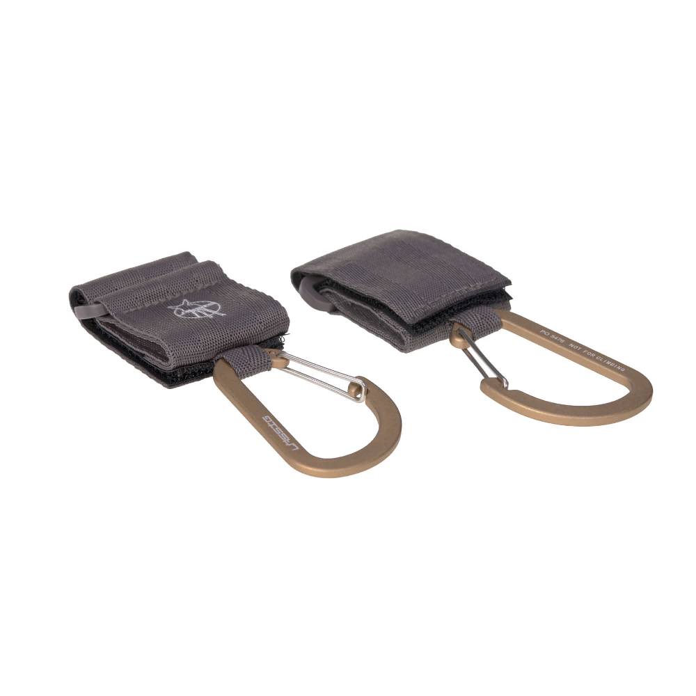 Lässig Kinderwagenhaken 2er Set - Karabiner, Anthrazit Discount Store für neue Produkte