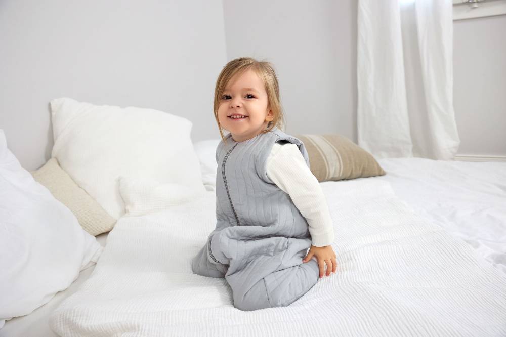 Lässig Kinder Schlafoverall 3 TOG - Bio Baumwolle, Hellblau 50% Rabatt für begrenzte Zeit