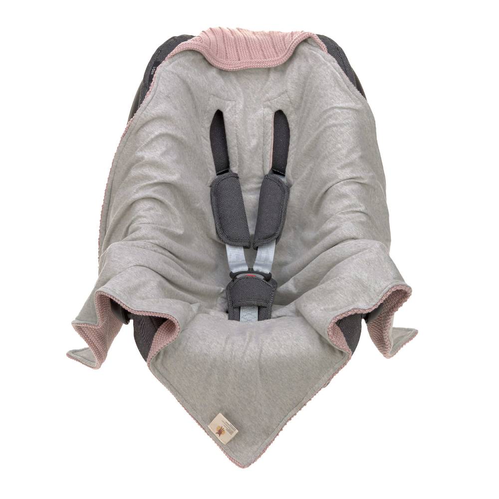 Lässig Einschlagdecke Baby - Bio Baumwolle, Dusky Pink Verkauf