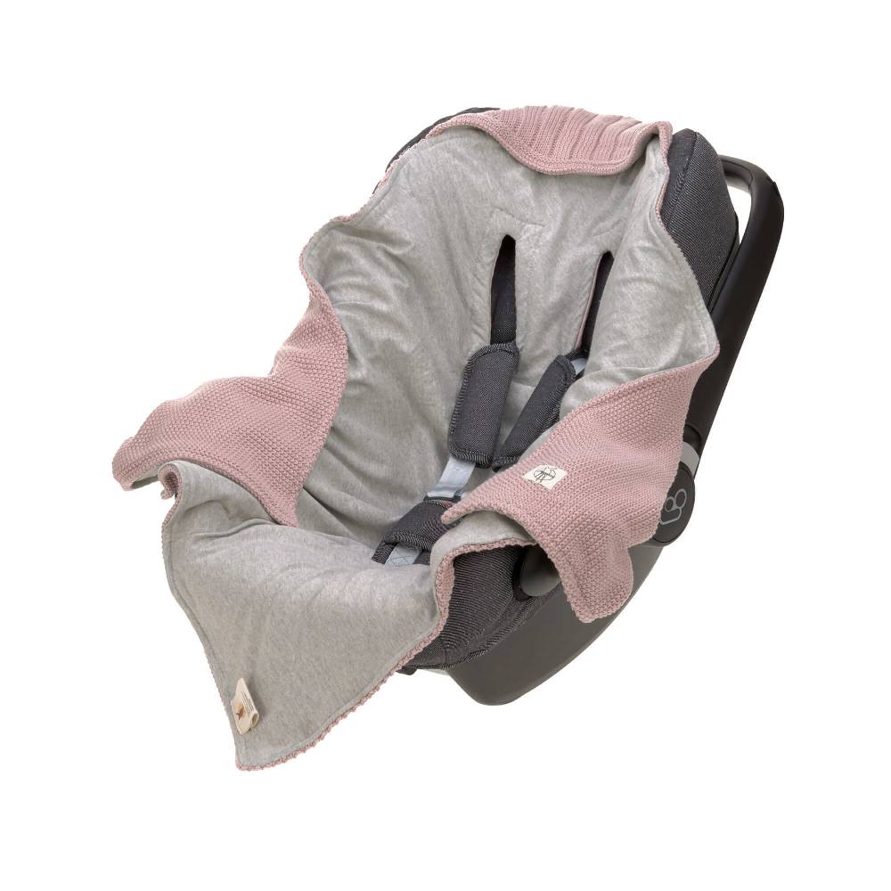 Lässig Einschlagdecke Baby - Bio Baumwolle, Dusky Pink Verkauf