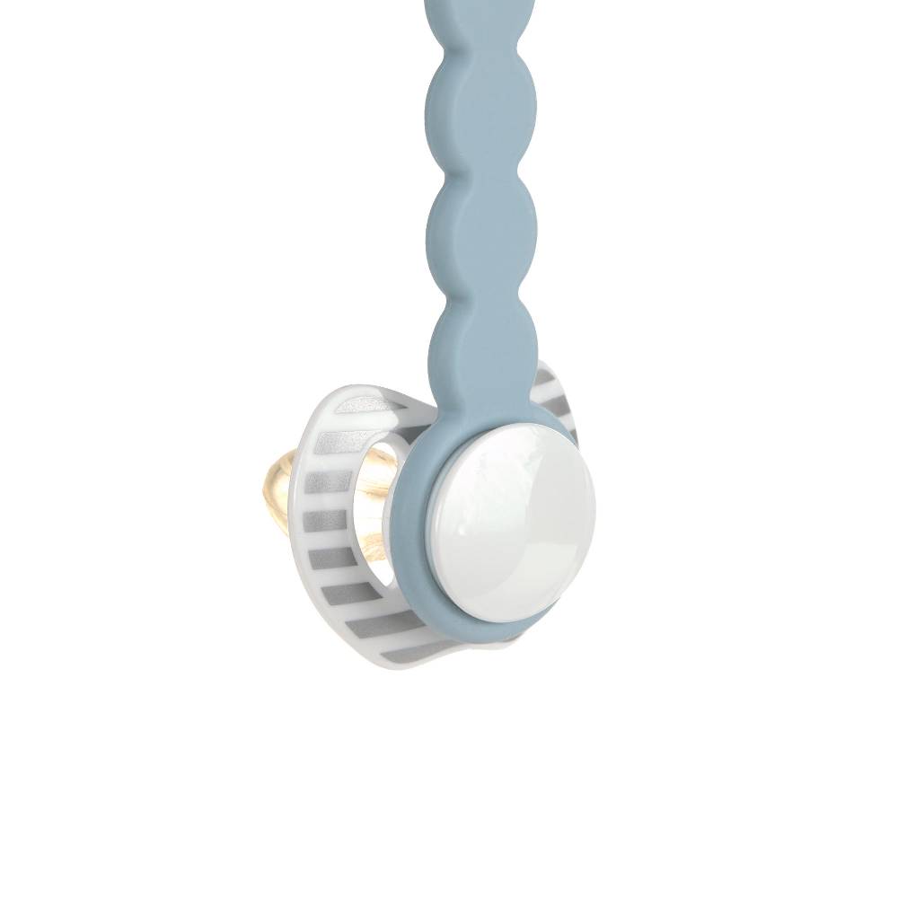 Lässig Schnullerkette - Tiny Smile, Hellblau im Angebot
