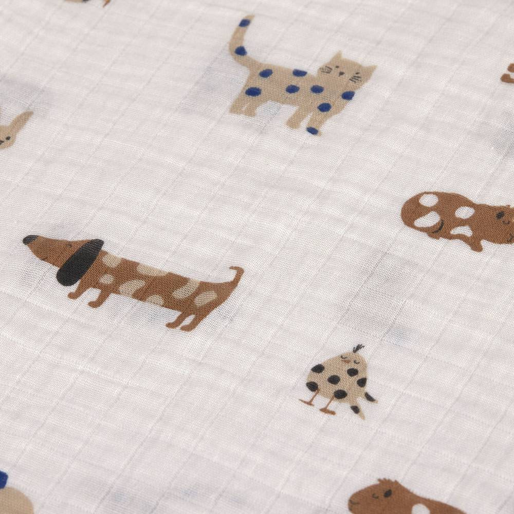 Lässig Mulltücher 3er Set 60 x 60 cm - Little Mateys, Royal Blau Fabrikverkauf