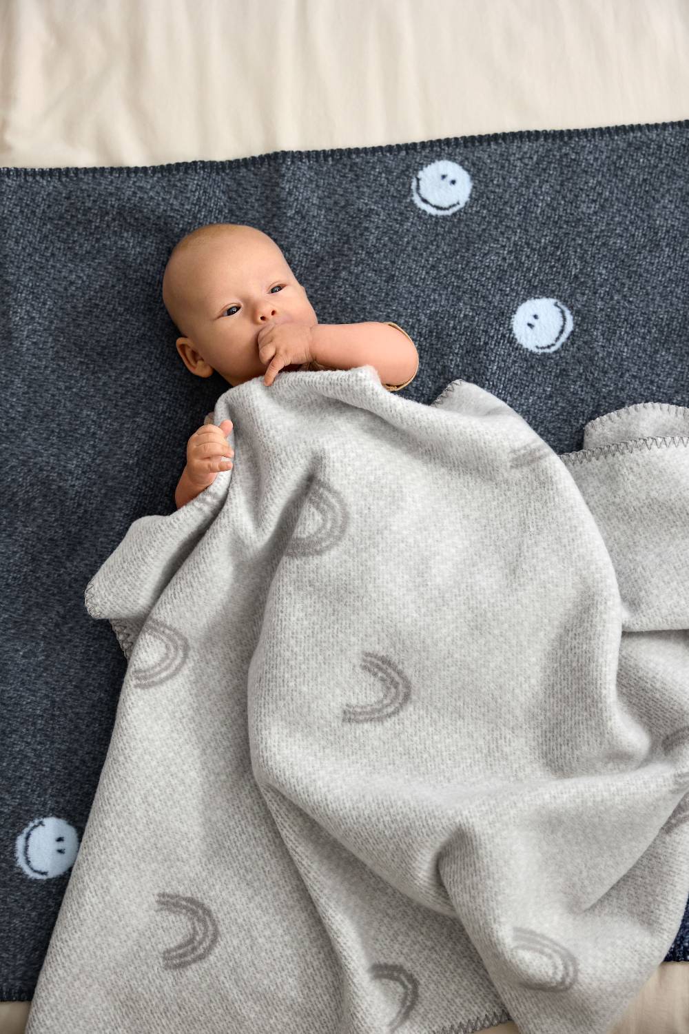 Lässig Babydecke - Bio Baumwolle, Grau Kostenloser Versand