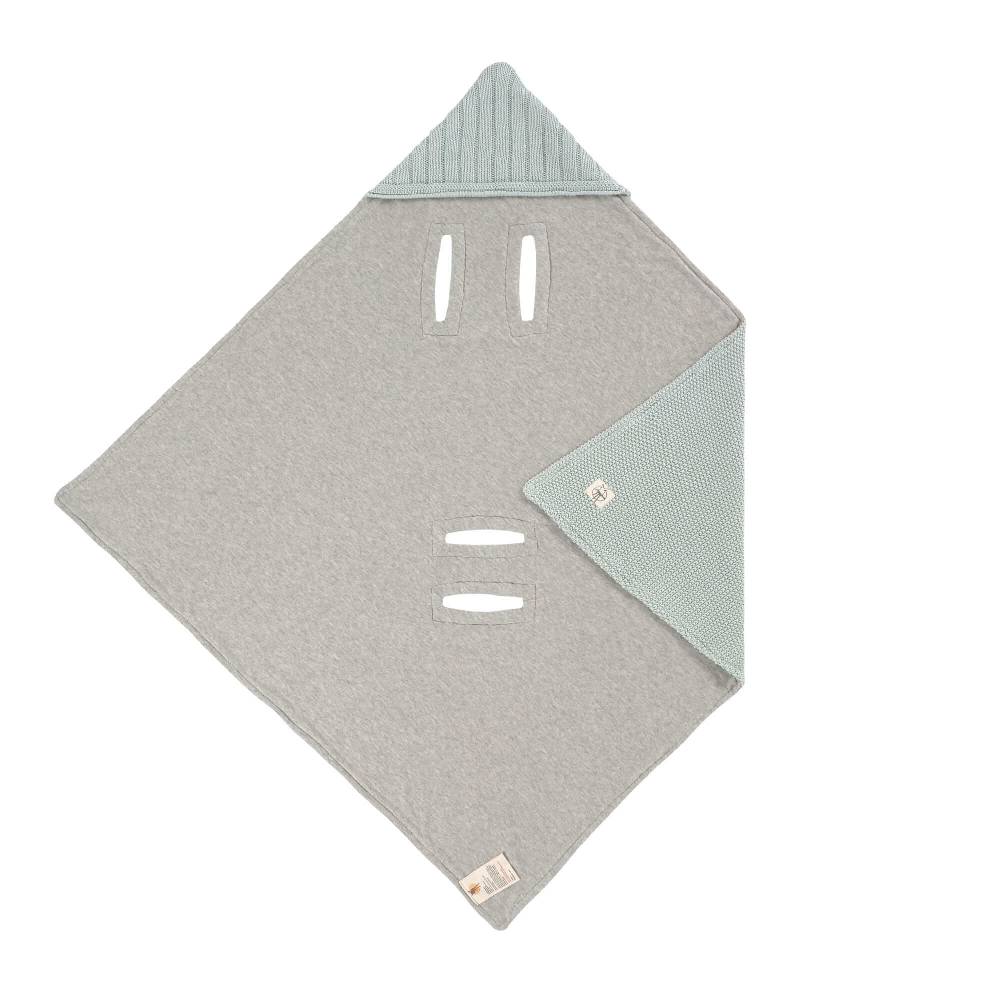 Lässig Einschlagdecke Baby - Bio Baumwolle, Light Mint