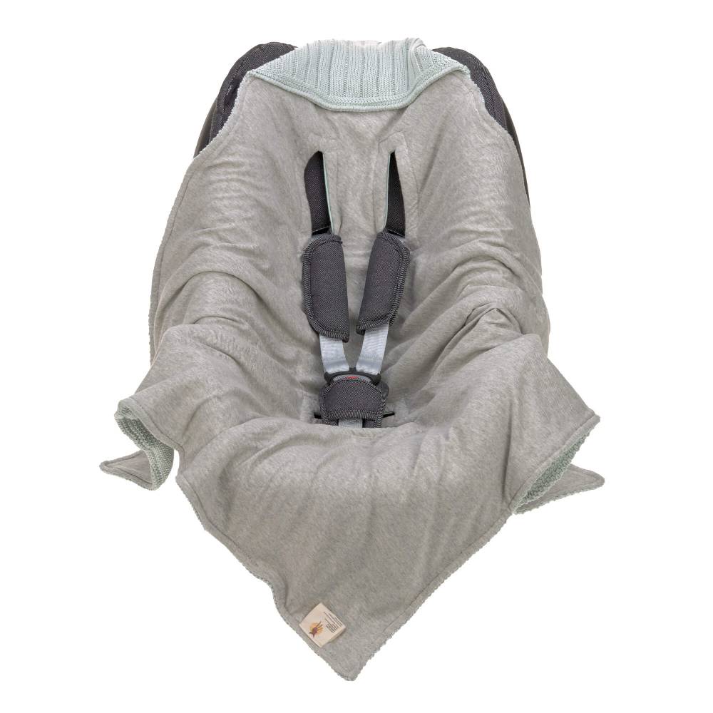 Lässig Einschlagdecke Baby - Bio Baumwolle, Light Mint Limitierter Zeitrabatt