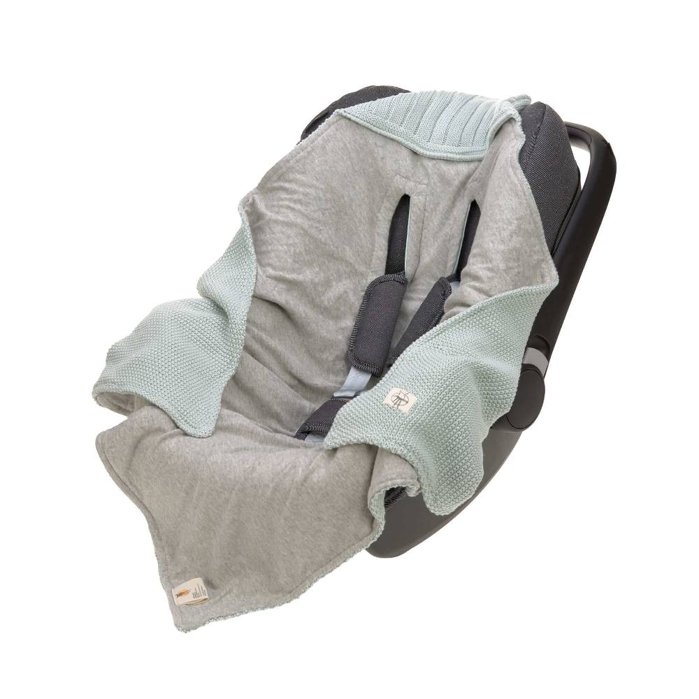 Lässig Einschlagdecke Baby - Bio Baumwolle, Light Mint Limitierter Zeitrabatt
