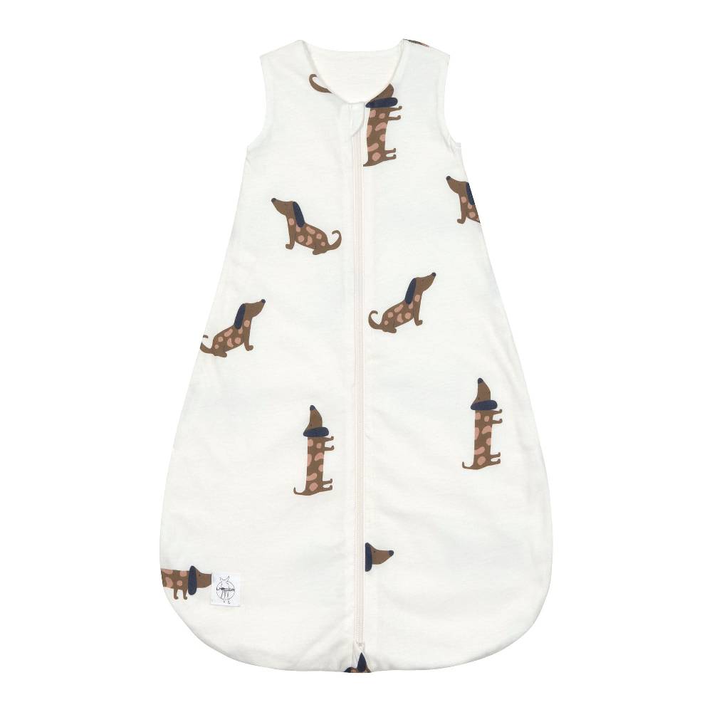Lässig Baby Schlafsack 1,0 TOG - Bio Baumwolle, Hund Milky