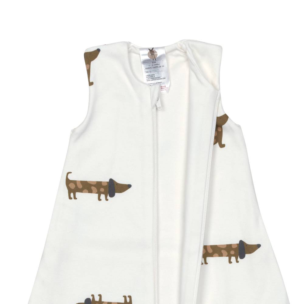 Lässig Baby Schlafsack 1,0 TOG - Bio Baumwolle, Hund Milky Fabrik Onlineshop